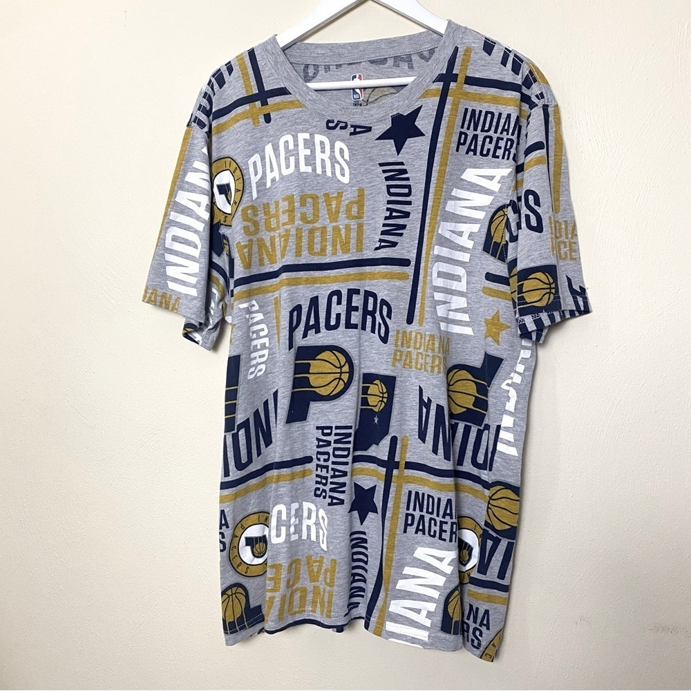 Vintage NBA Men Indiana Pacers Fan Multi Colors Basket Ball T-Shirt Sz XXL - Picture 12 of 13